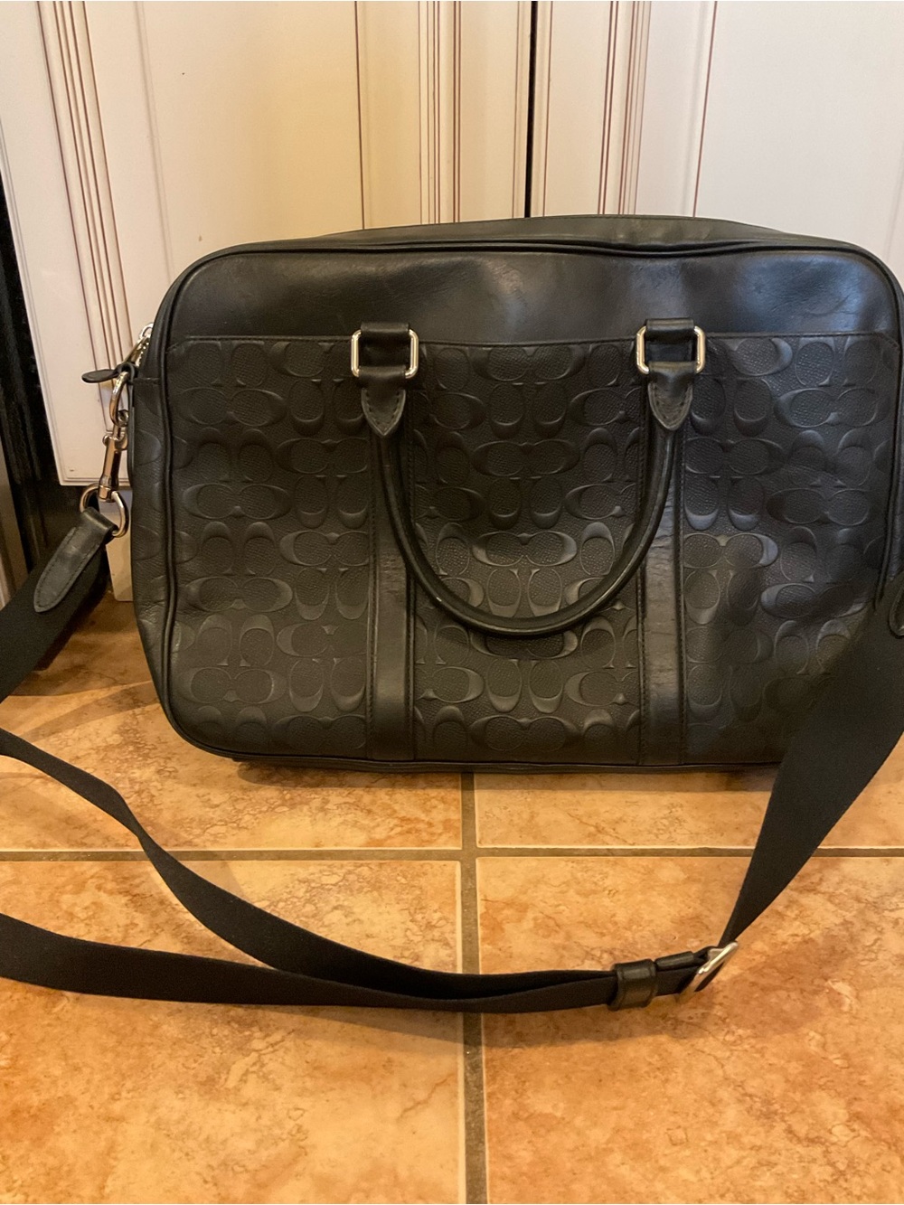 Coach Leather Messenger Laptop Bag